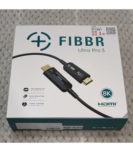 Amazon | FIBBR 光ファイバーHDMIケーブル Ultra Pro3 | ノー